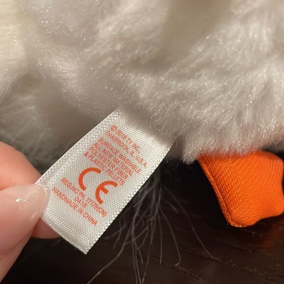 TY Beanie Baby 9" GRACIE the White Swan Plush Stuffed Animal Toy Excellent Con… - Picture 7 of 9